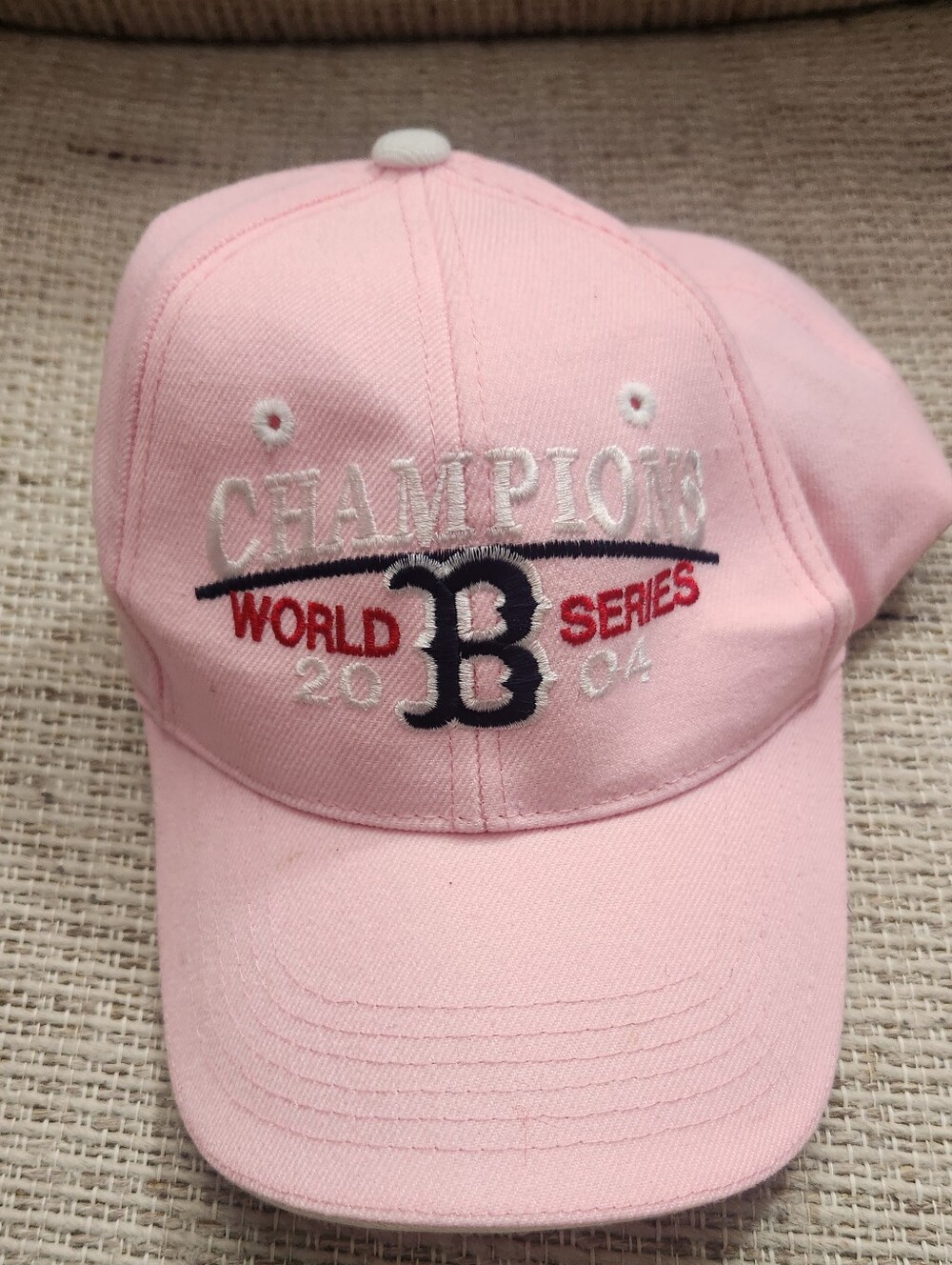 Pink Boston Red Sox Champions 2004 World Series Baseball Cap